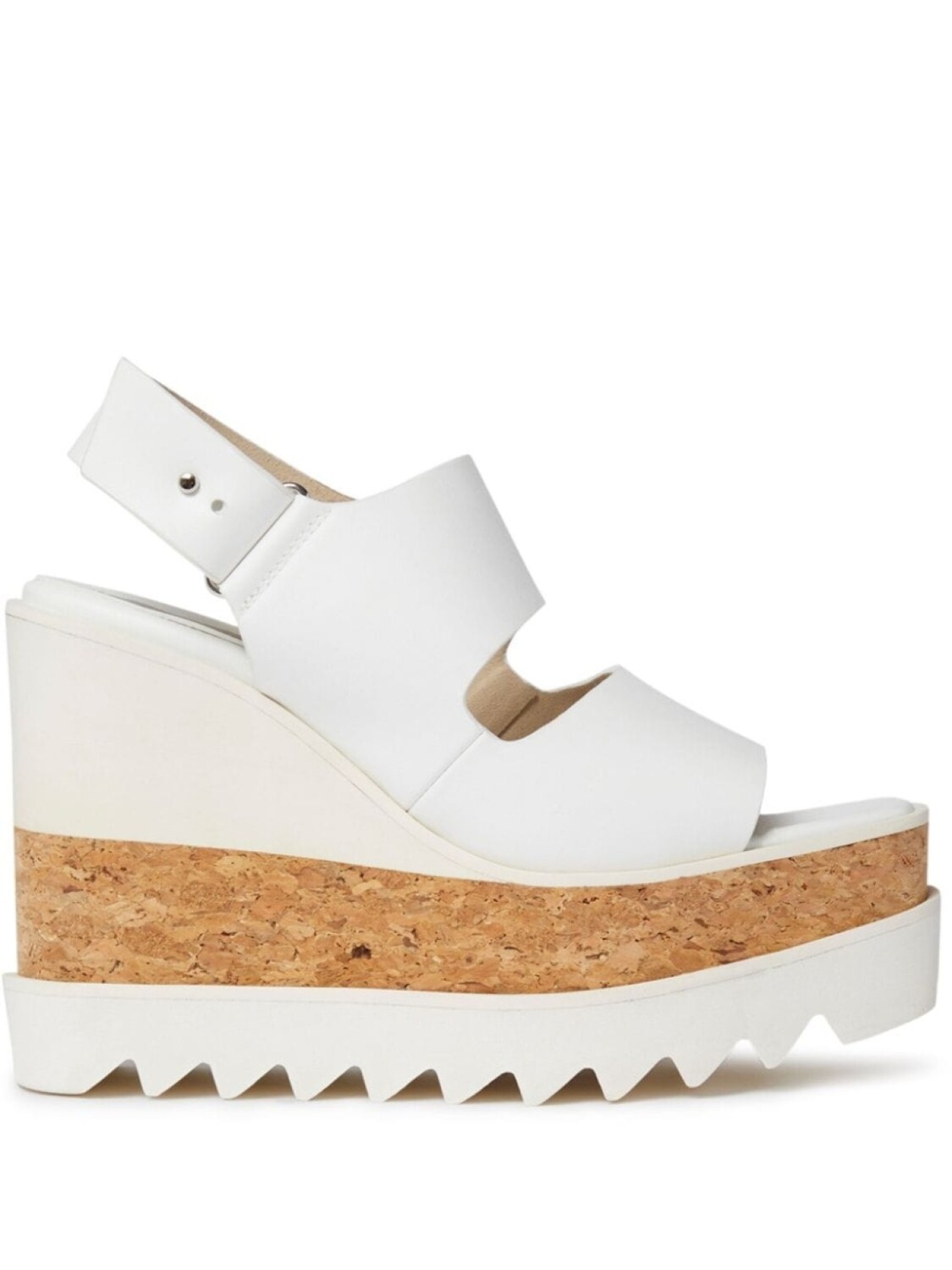 

Stella McCartney босоножки Sneak-Elyse на танкетке, белый