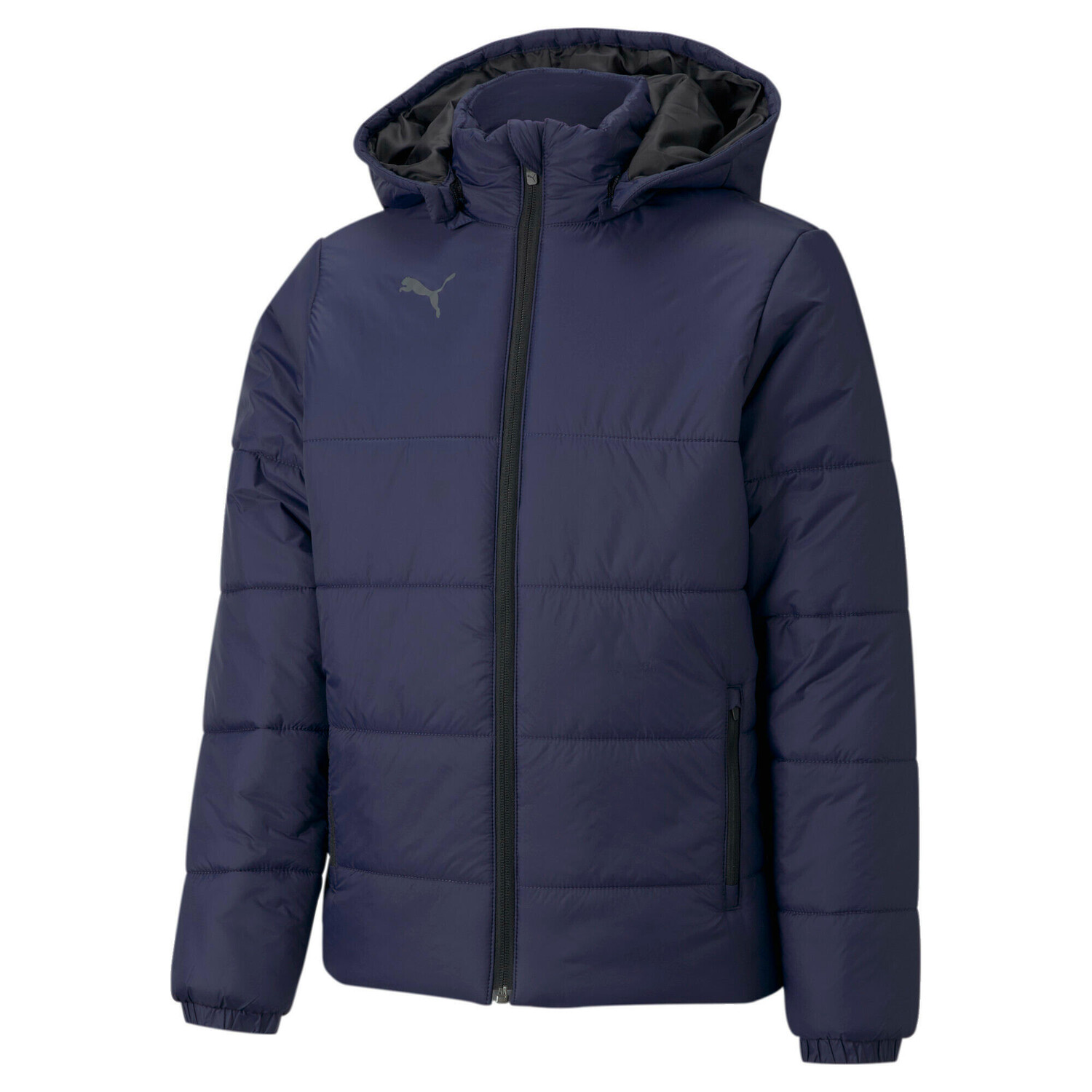 

Детская куртка Puma teamLIGA Padded, синий/темно-синий/белый