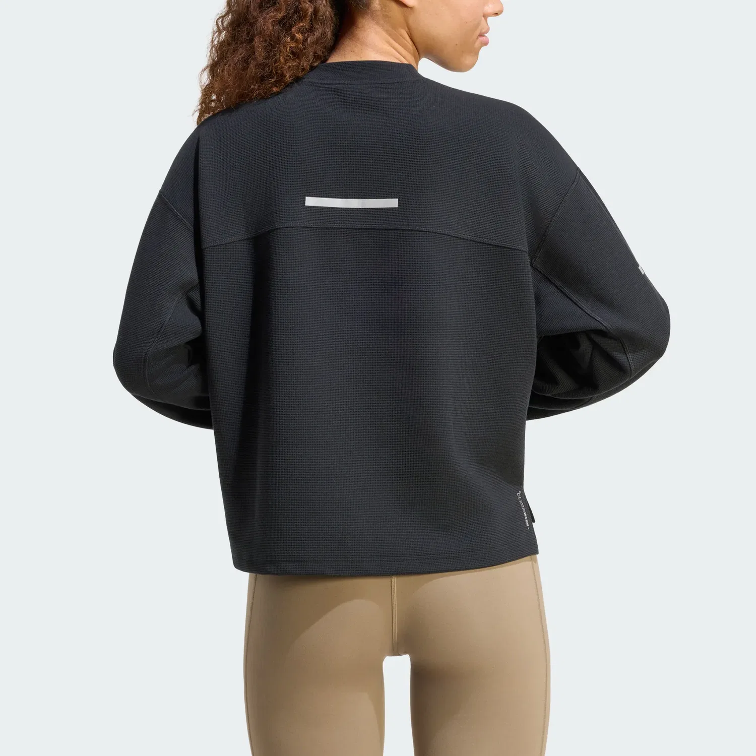 Женская футболка для бега с круглым вырезом Adidas, Black — фото 4