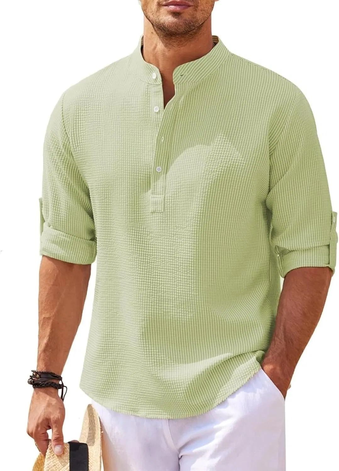 Мужская длинная футболка Performance, Grass Green — фото 2