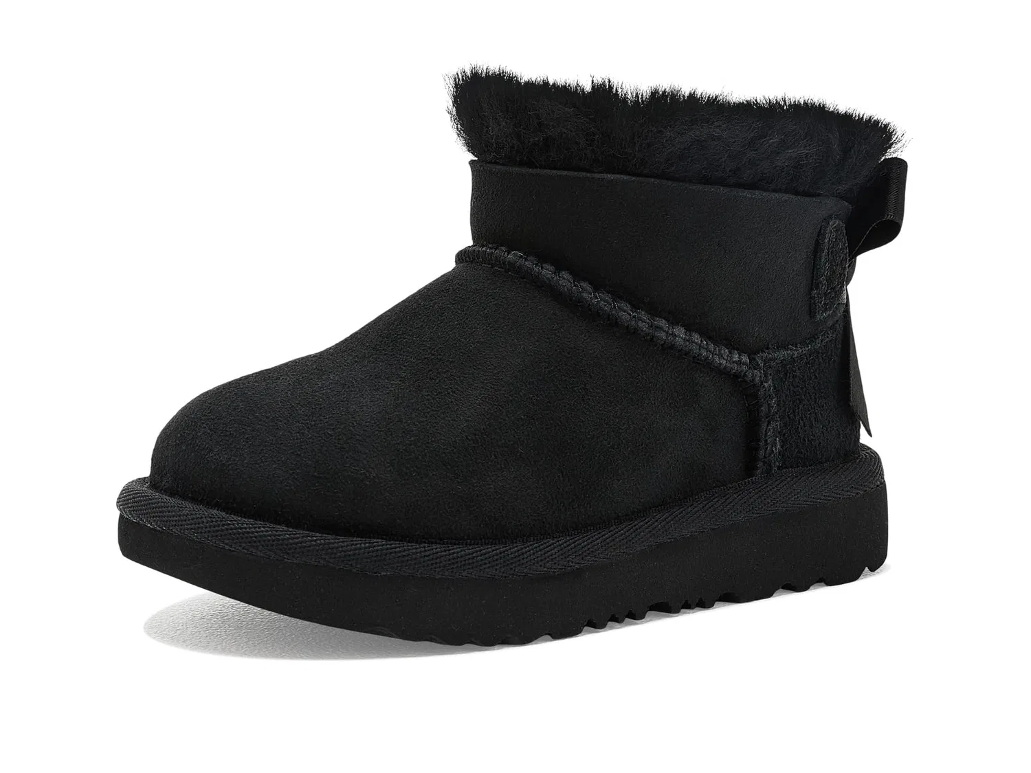 Ботинки Ultra Mini Bailey Bow (для малышей) Ugg Kids, Black — фото 2