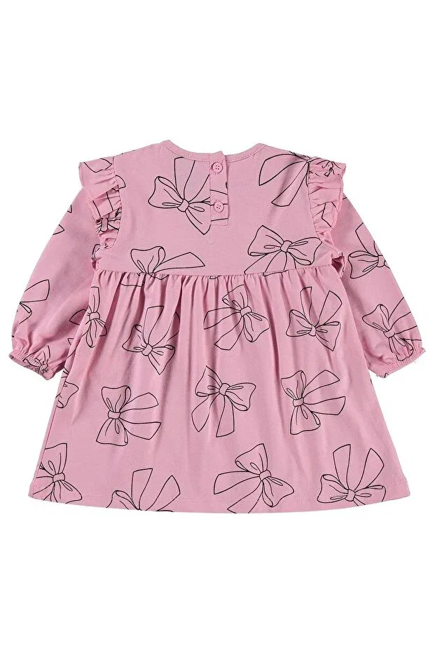 Детское платье с длинным рукавом Bow tie 6-18 months jile and dress Civil Baby, Pink — фото 2