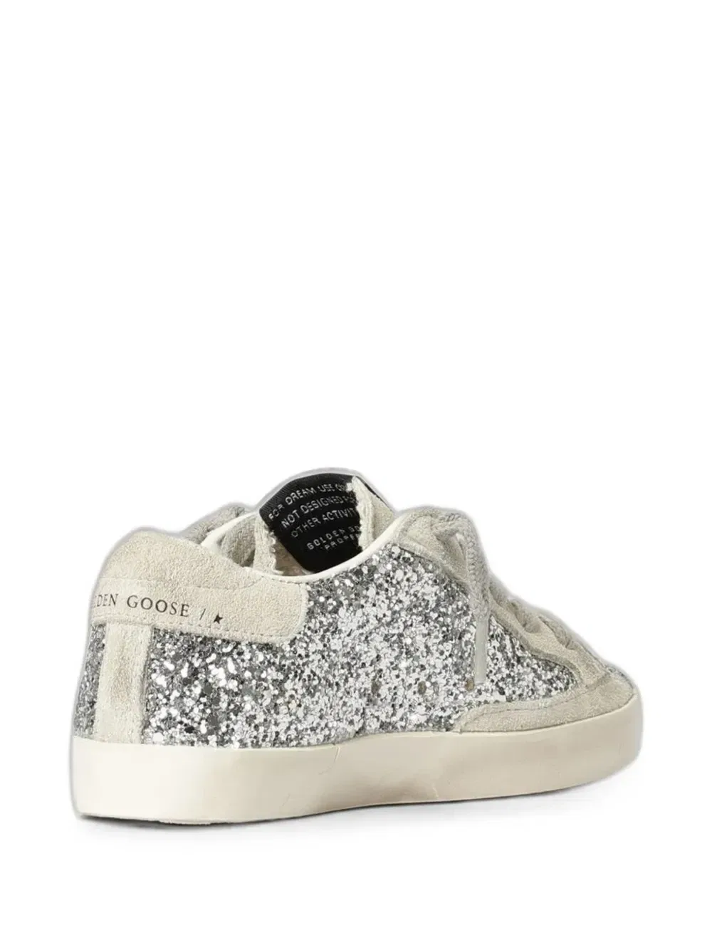 Кроссовки Super-Star Young с блестками Golden Goose Kids, серебряный — фото 2