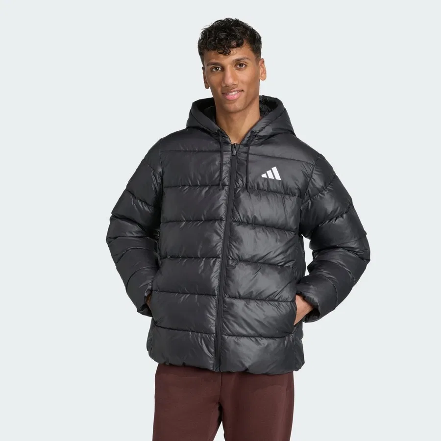 Куртка-пуховик с капюшоном CLIMAWARM Synthetic Down Puffer Jackets adidas, Черный