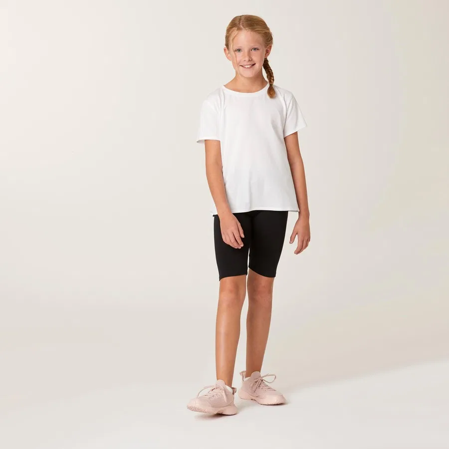 Футболка спортивная с коротким рукавом Domyos 500 Decathlon, Белый — фото 4