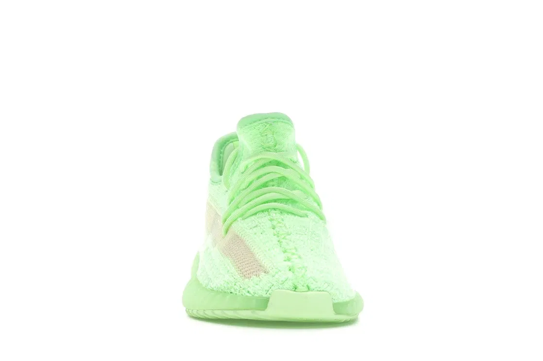Детские кроссовки со светящимся дизайном Adidas Yeezy Boost 350 V2, Glow/Glow/Glow — фото 2