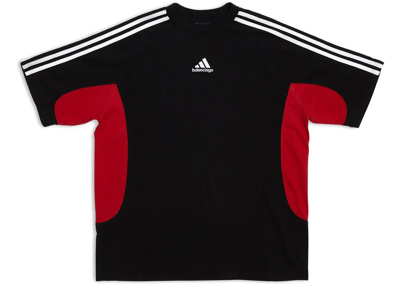 Мужская футболка с принтом Balenciaga x Adidas Medium Fit T-Shirt, Black Red