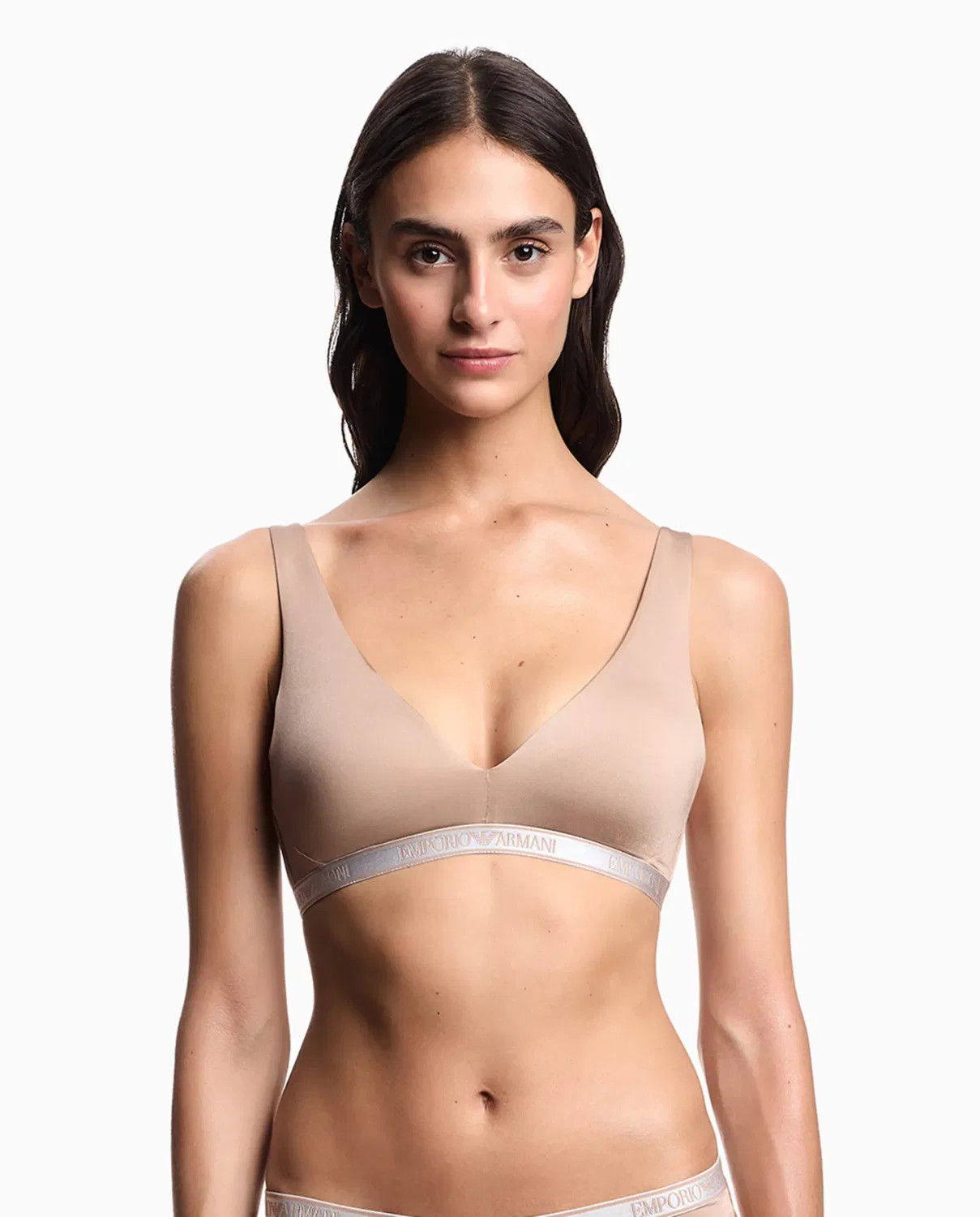 Женский бралетт из микрофибры Iconic Microfiber Emporio Armani, Nude