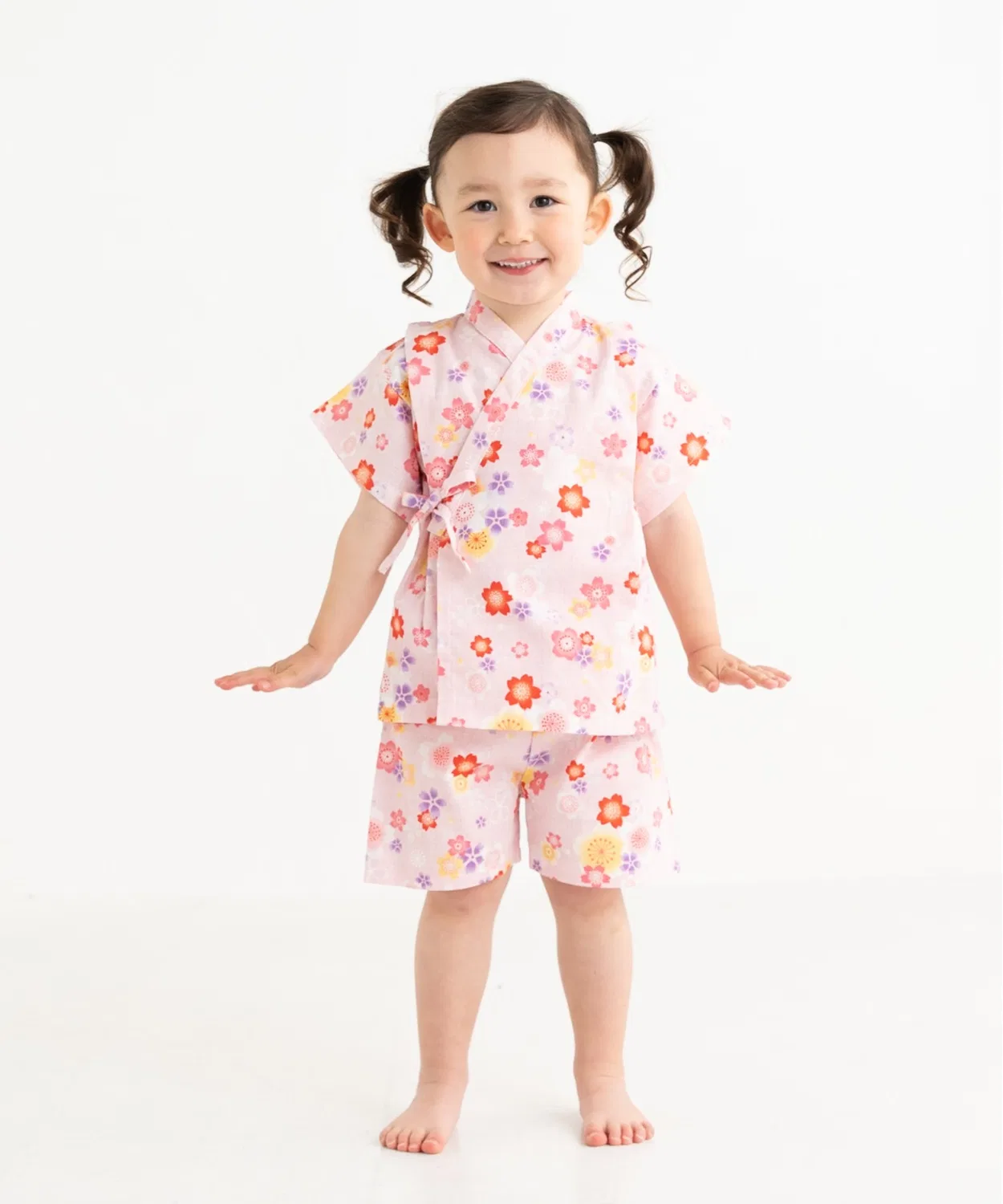 Детское кимоно Jinbei Sakura с принтом FABHUG, Pink