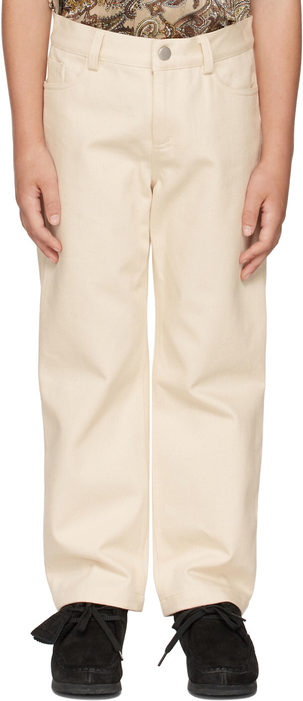 

Детские хлопковые брюки Off-White BO(Y)SMANS