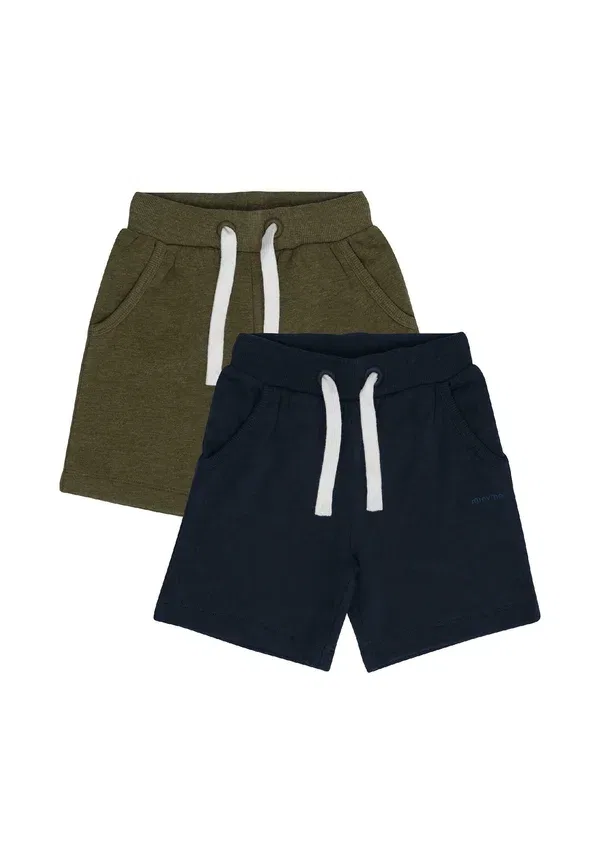 Брюки спортивные из футера Miboys 2er-pack Minymo, Dark Olive, оливковый