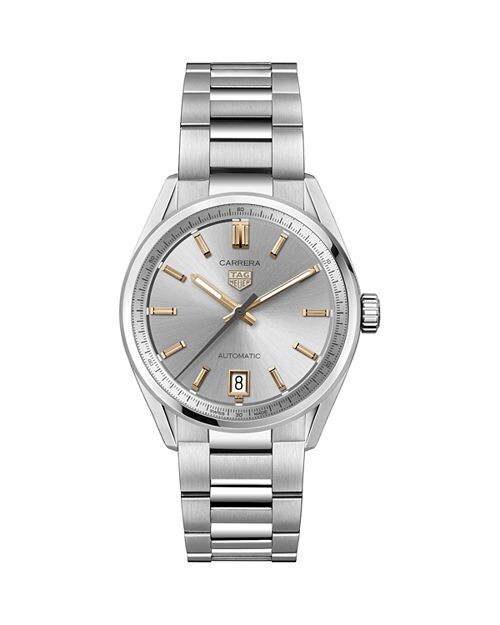

Часы Каррера, 36 мм TAG Heuer, цвет Silver