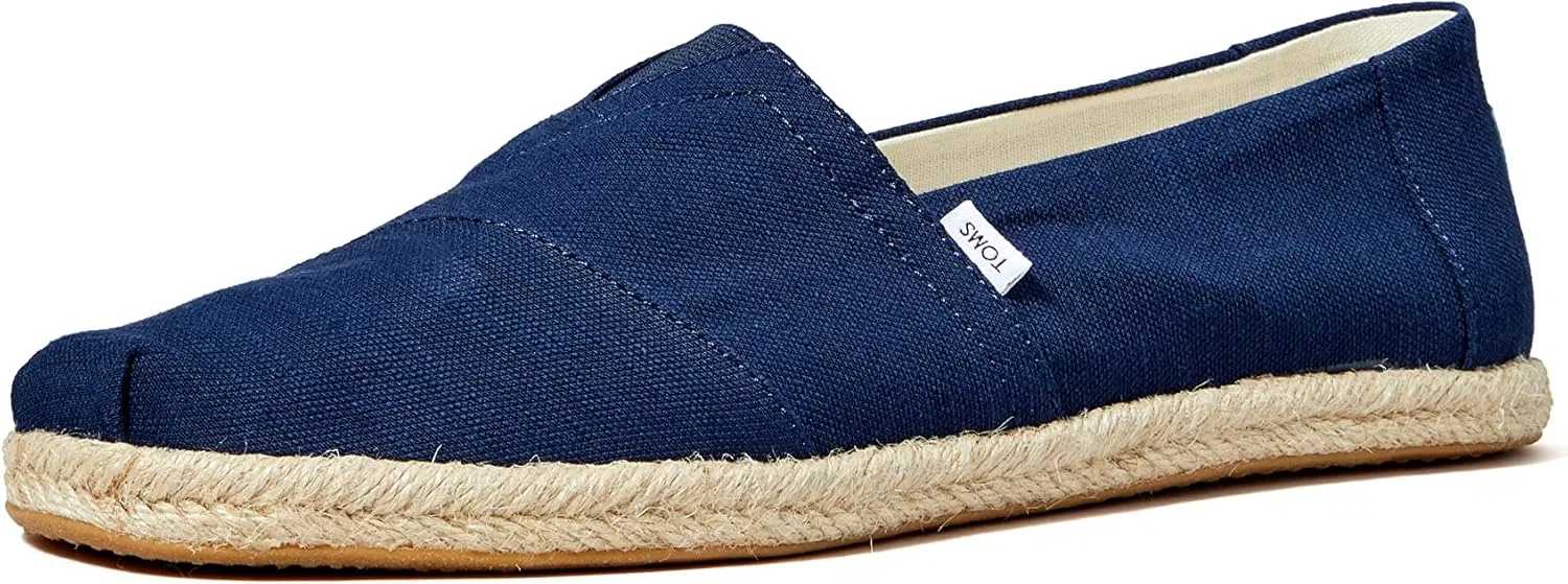 Мужские плоские тапочки TOMS Alpargata Rope, цвет индиго