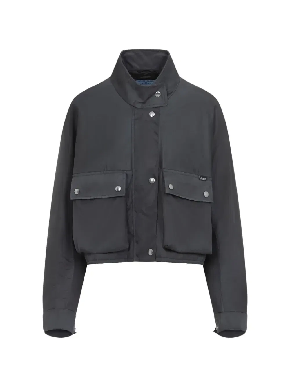 Укороченная куртка Prada, серый