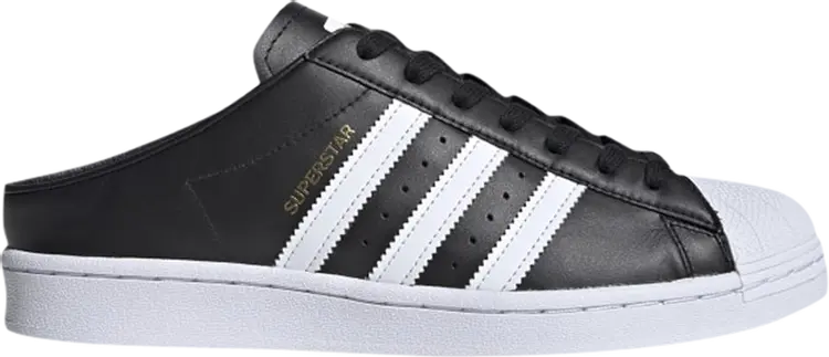 

Кроссовки Adidas Superstar Slip-On Backless Mule 'Core Black', черный