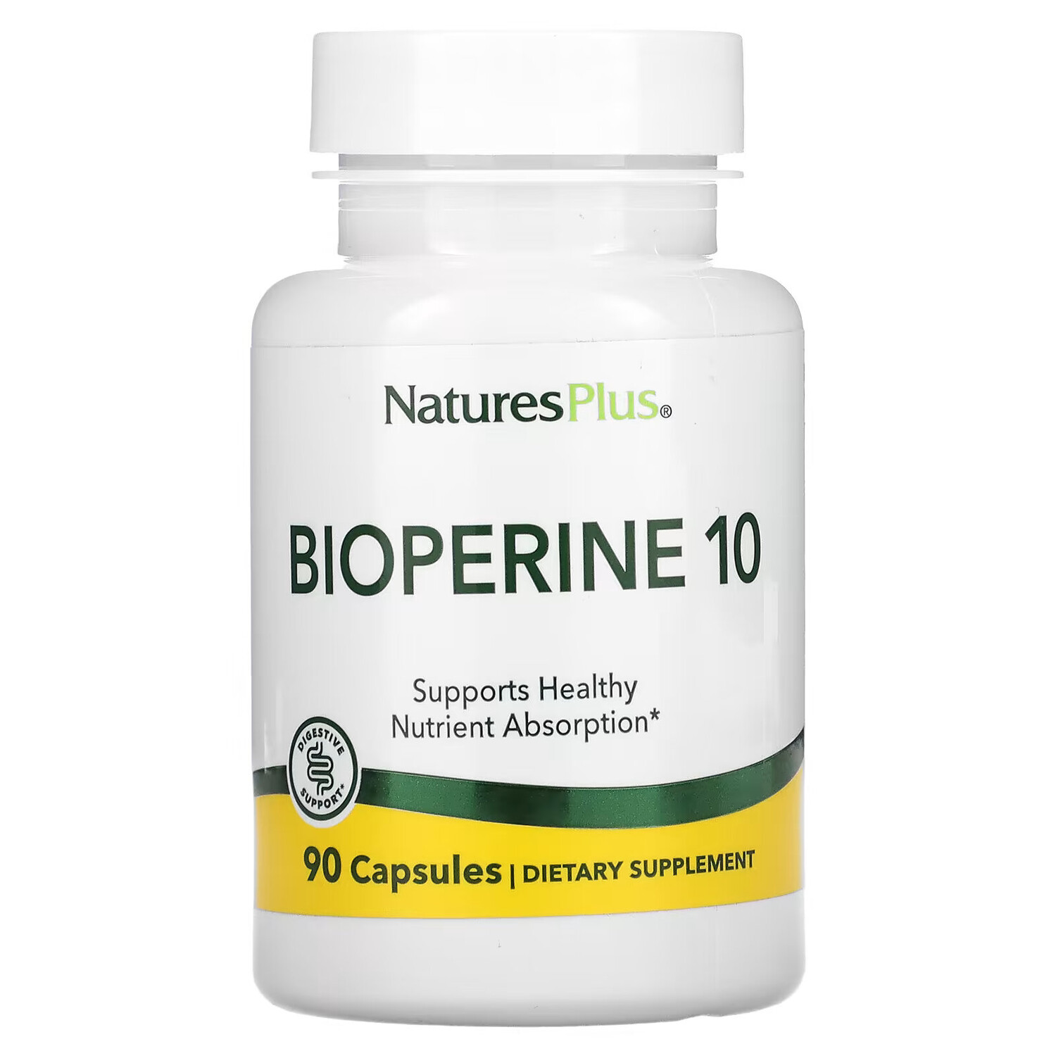 

NaturesPlus, Биоперин 10, 90 вегетарианских капсул
