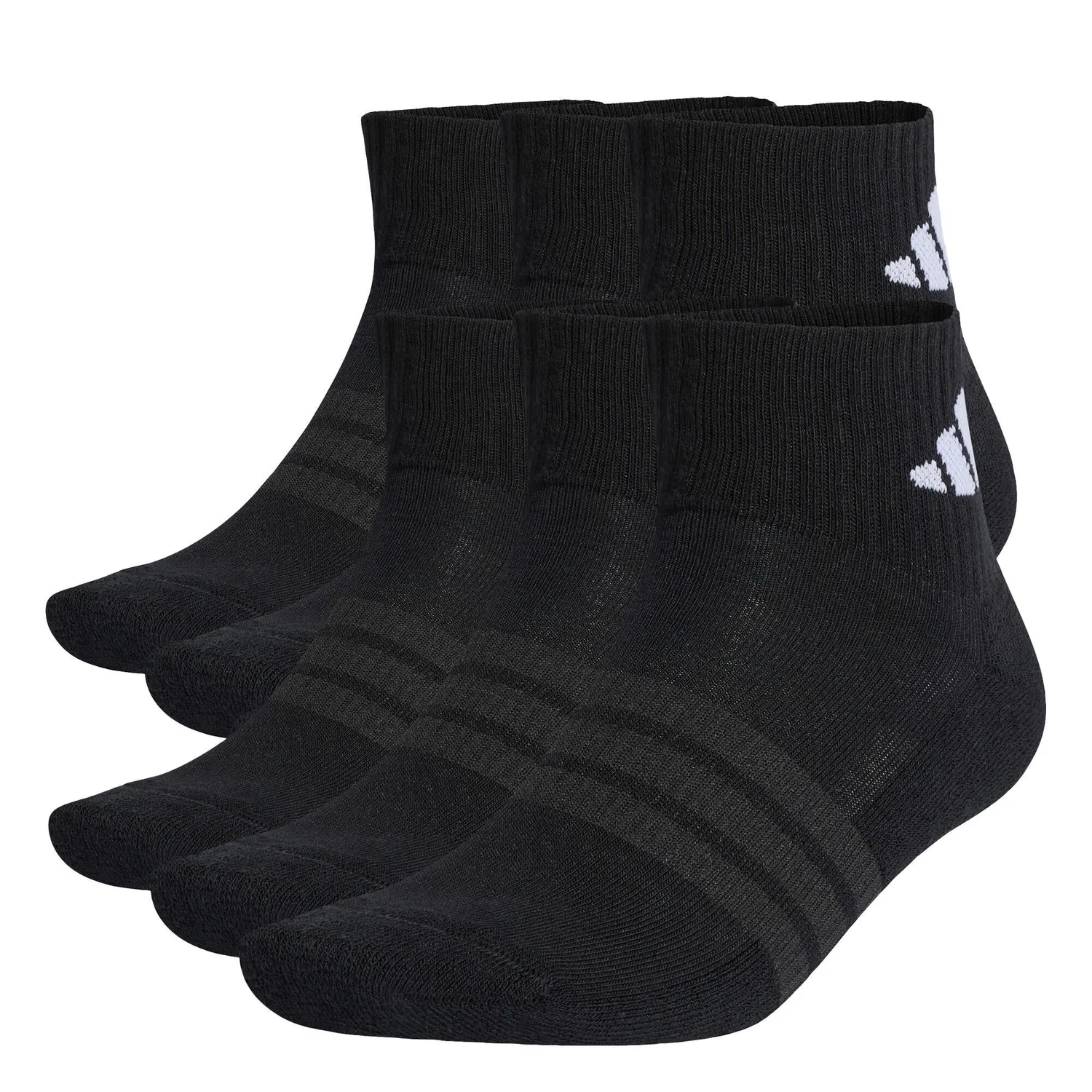 Мужские носки с мягкой амортизацией Cushioned Essentials Ankle Socken 6er-Pack Adidas, Schwarz Weiss