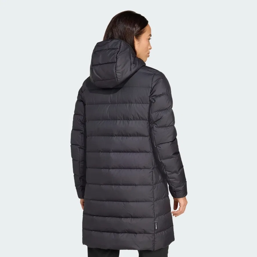 Женский утепленный пуховик-парка с наполнителем CLIMAWARM adidas W MT DOWN PARKA JM8729, Черный — фото 2