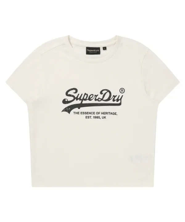 Футболка с логотипом, Essential, Superdry, кремовый — фото 2