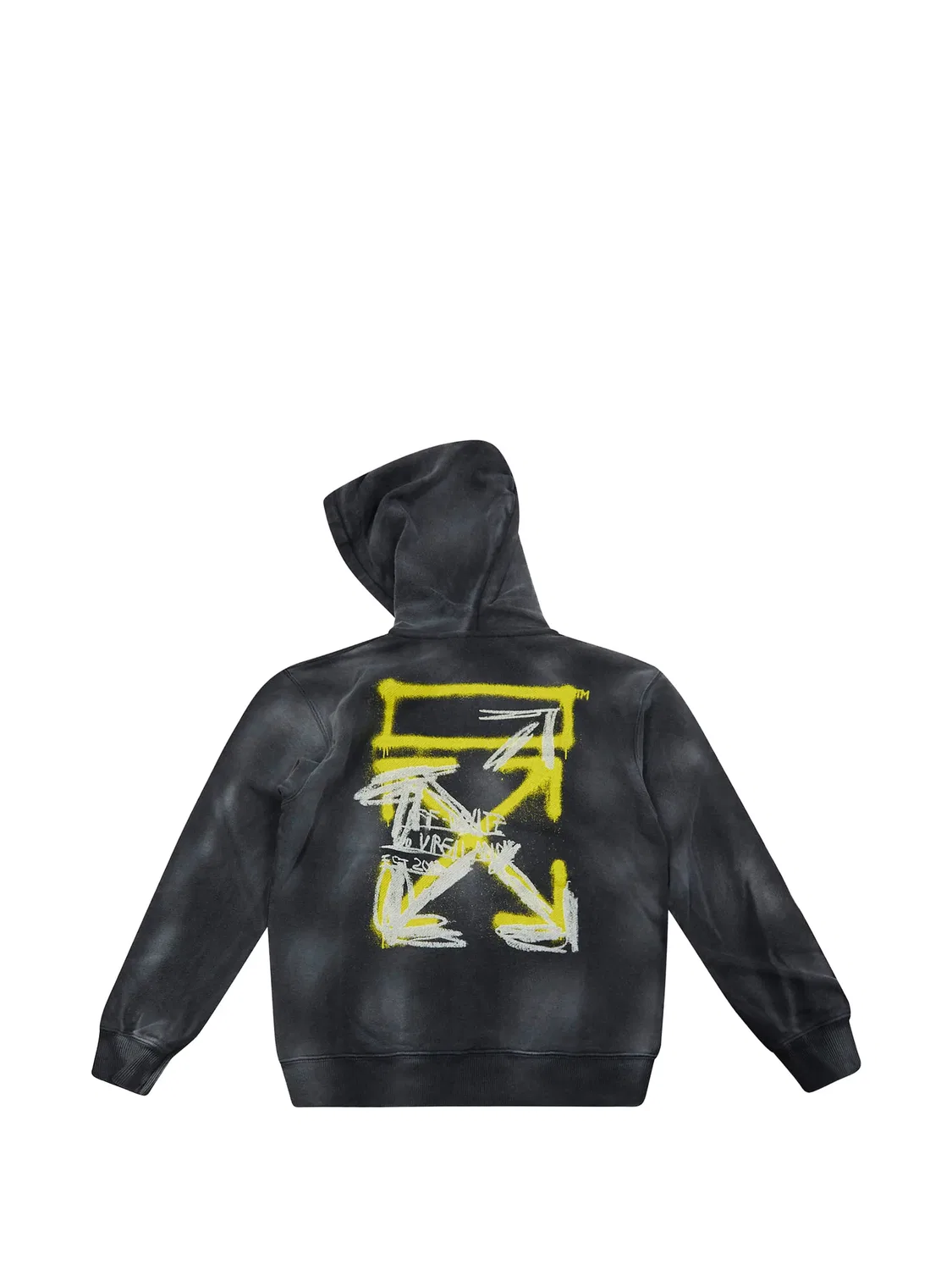 Толстовка на молнии OFF-WHITE, серый — фото 2