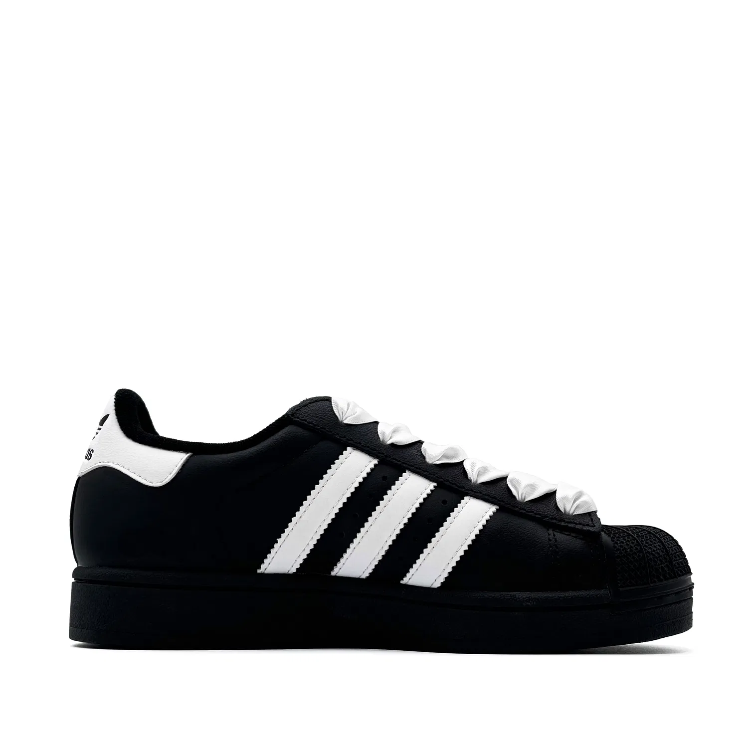 Детские кеды для скейтбординга кожаные Superstar 2 Adidas Originals, Black — фото 3