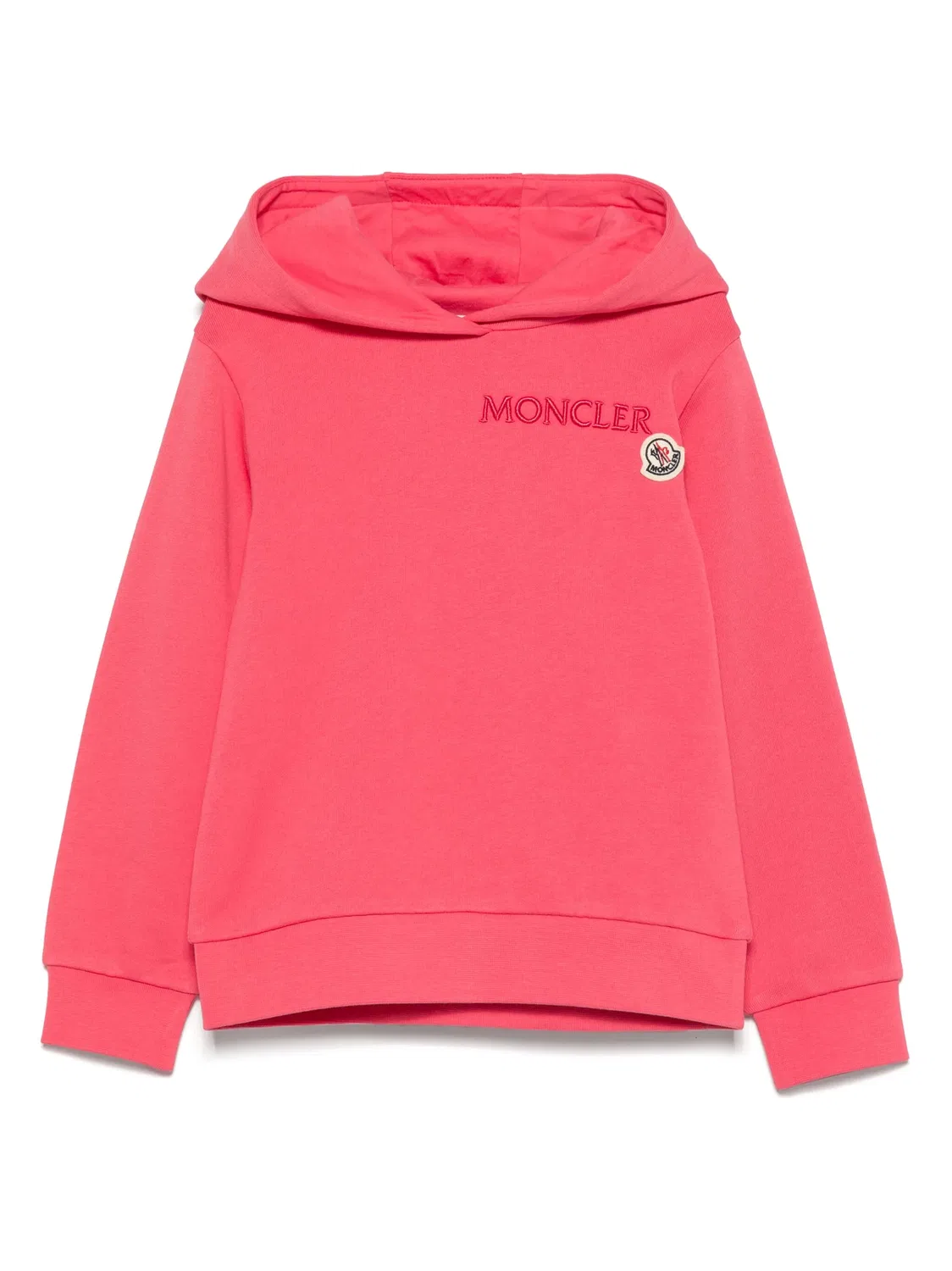 Худи с логотипом Moncler, розовый