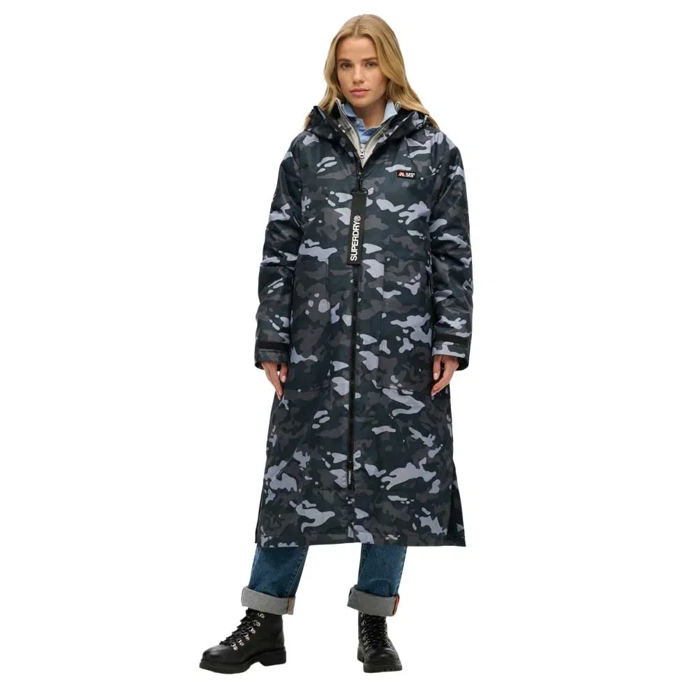 Женский дождевик с капюшоном Superdry, Grey