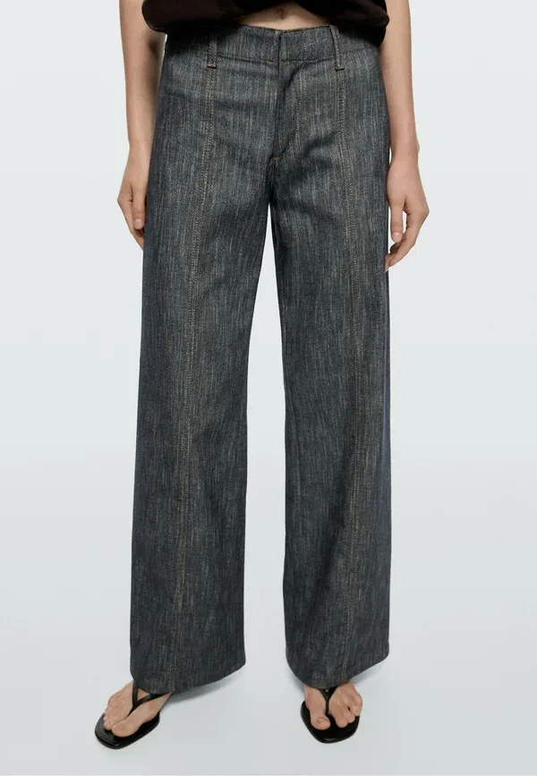 Брюки хлопковые Trousers Massimo Dutti, серый