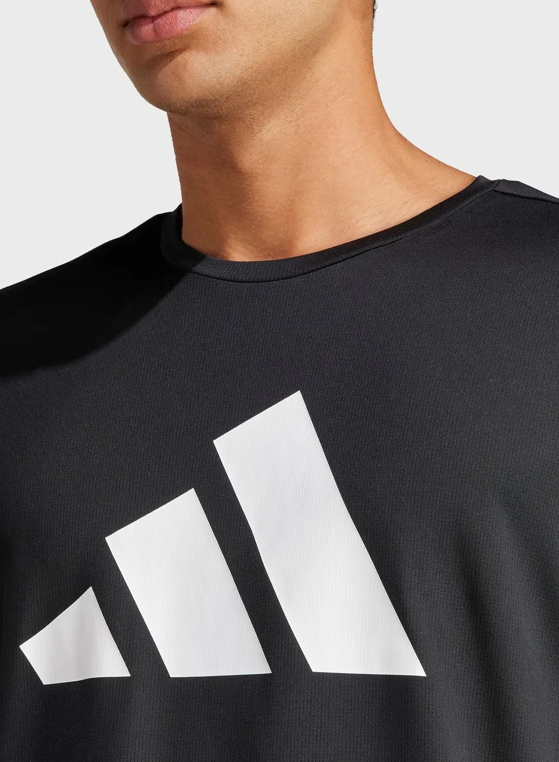 Футболка беговая Run It Adidas, черный — фото 3
