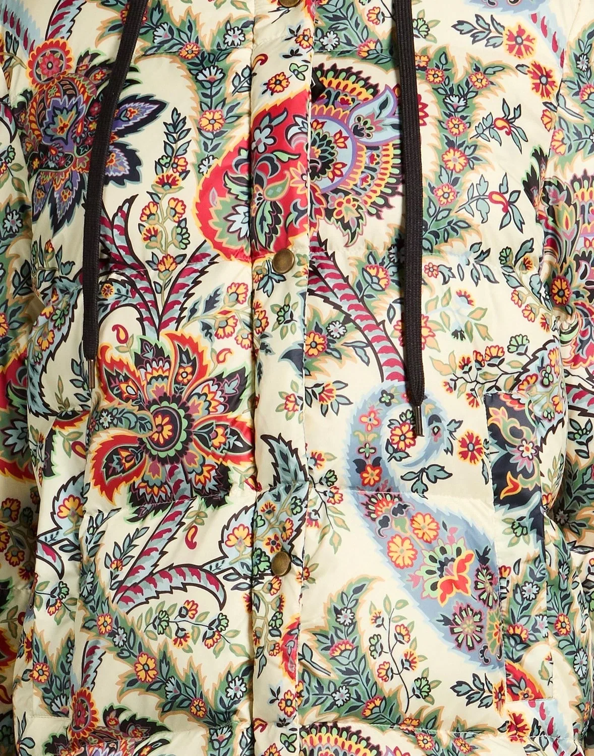 Женская пуховая куртка с капюшоном Etro, светло-желтый — фото 4