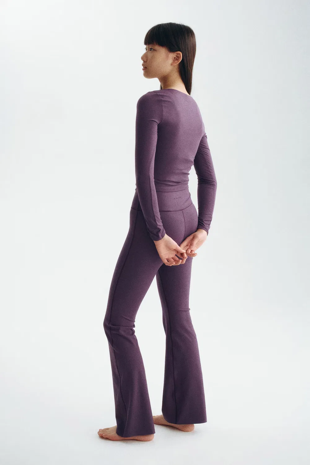 Спортивные леггинсы с технологией Softmove H&M, Lila — фото 3
