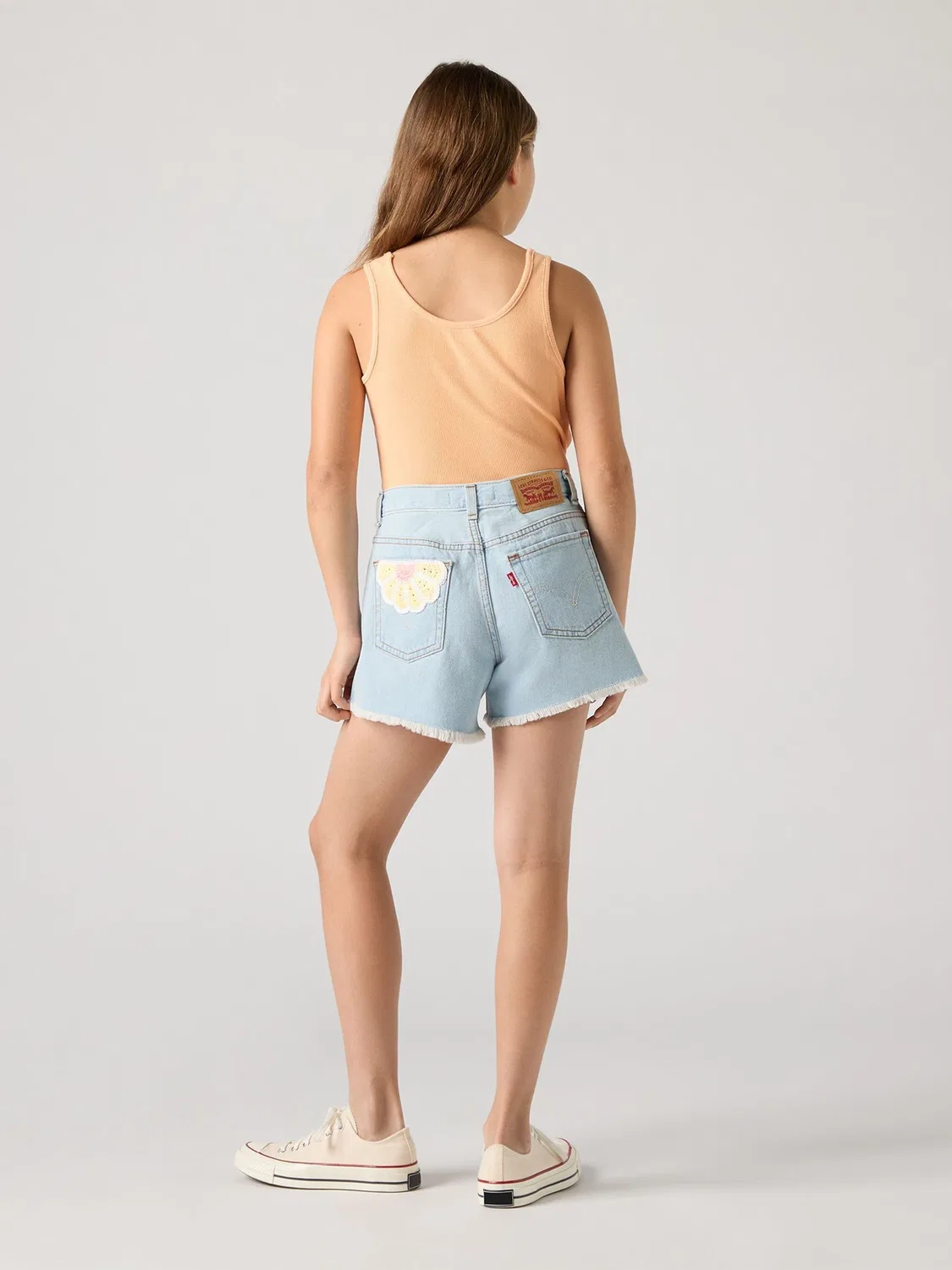 Шорты джинсовые с завышенной талией Levi's, Denim Blue — фото 4