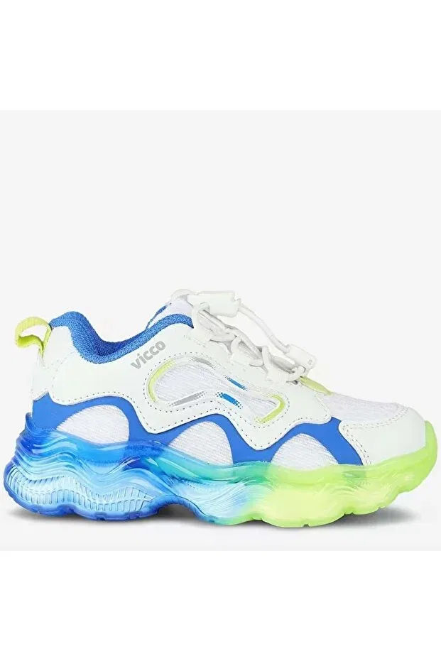 Детские спортивные кроссовки для девочек шнуровка Vicco sunday smart lace-up lighted orthopedic children's sports shoes Kocamanlar Ayakkabı, Blue — фото 3