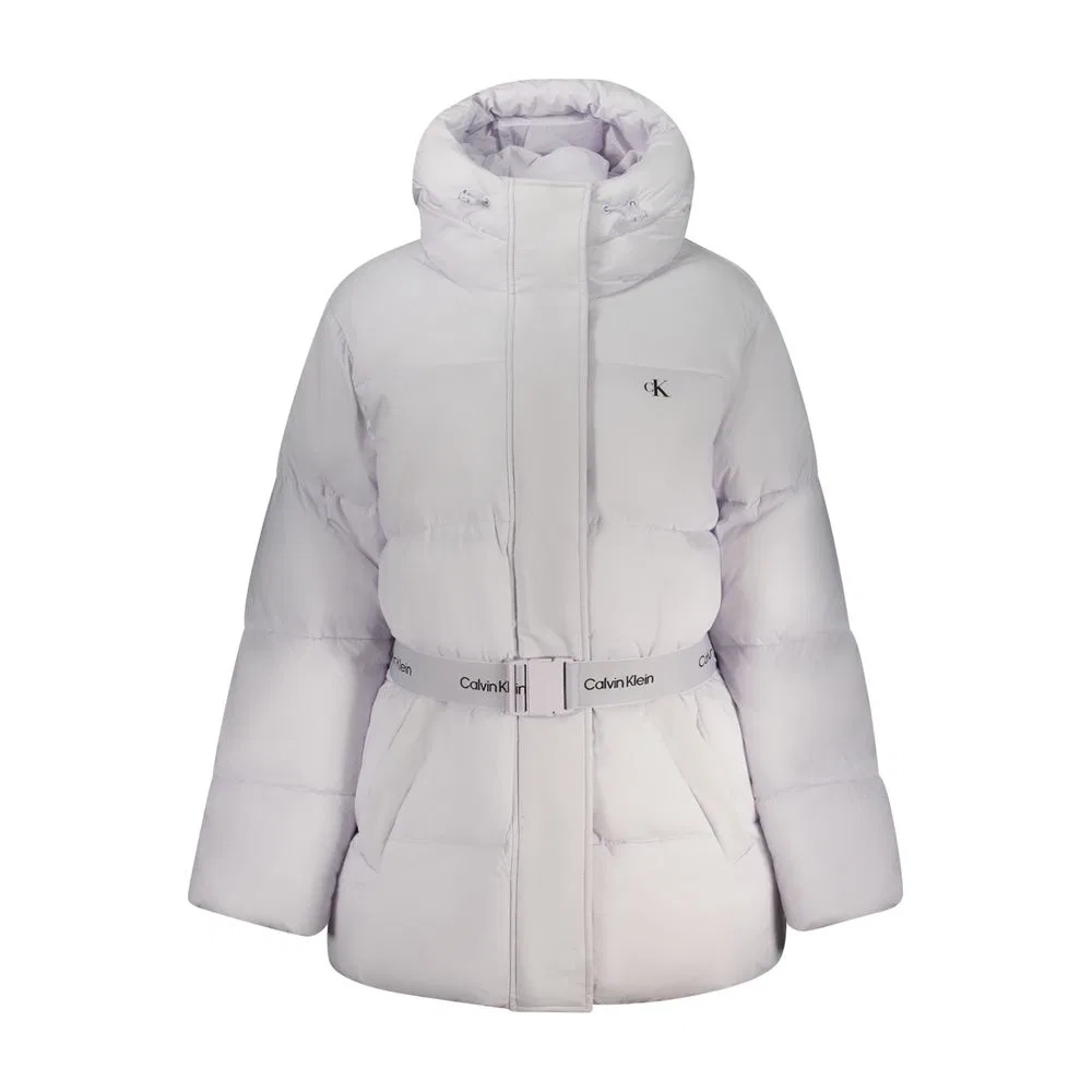 Женская куртка с капюшоном на молнии Viola Nylon Calvin Klein, Purple