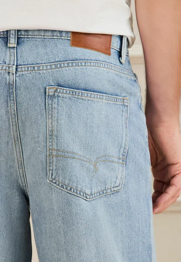Брюки джинсовые Straight leg Next Light Blue Denim, светло-голубой — фото 4