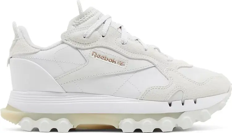 

Кроссовки cardi b x wmns classic leather 'white' Reebok, белый