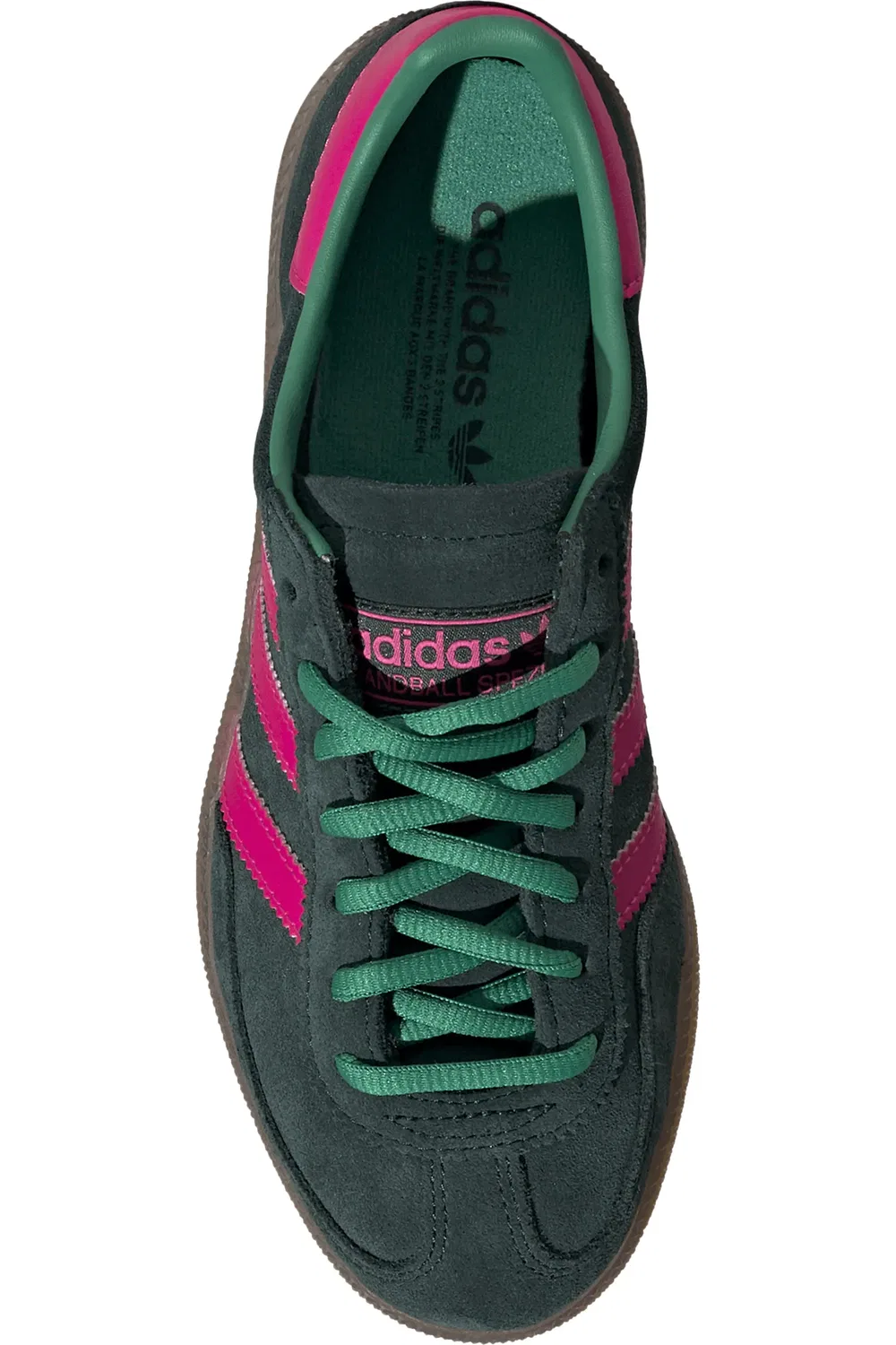 Кроссовки детские для гандбола Handball Spezial adidas, Aurora Ivy/Shock Pink/Gum — фото 4