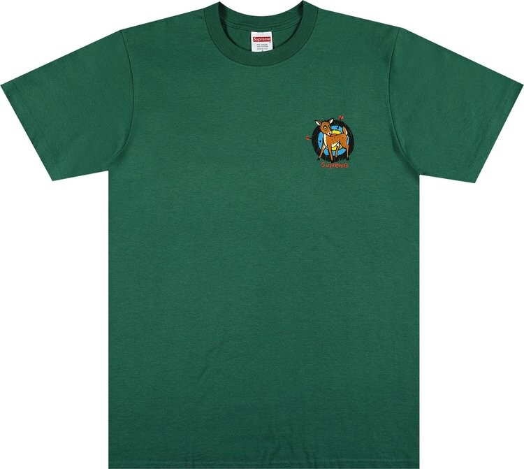 

Футболка Supreme Deer Tee 'Light Pine', зеленый