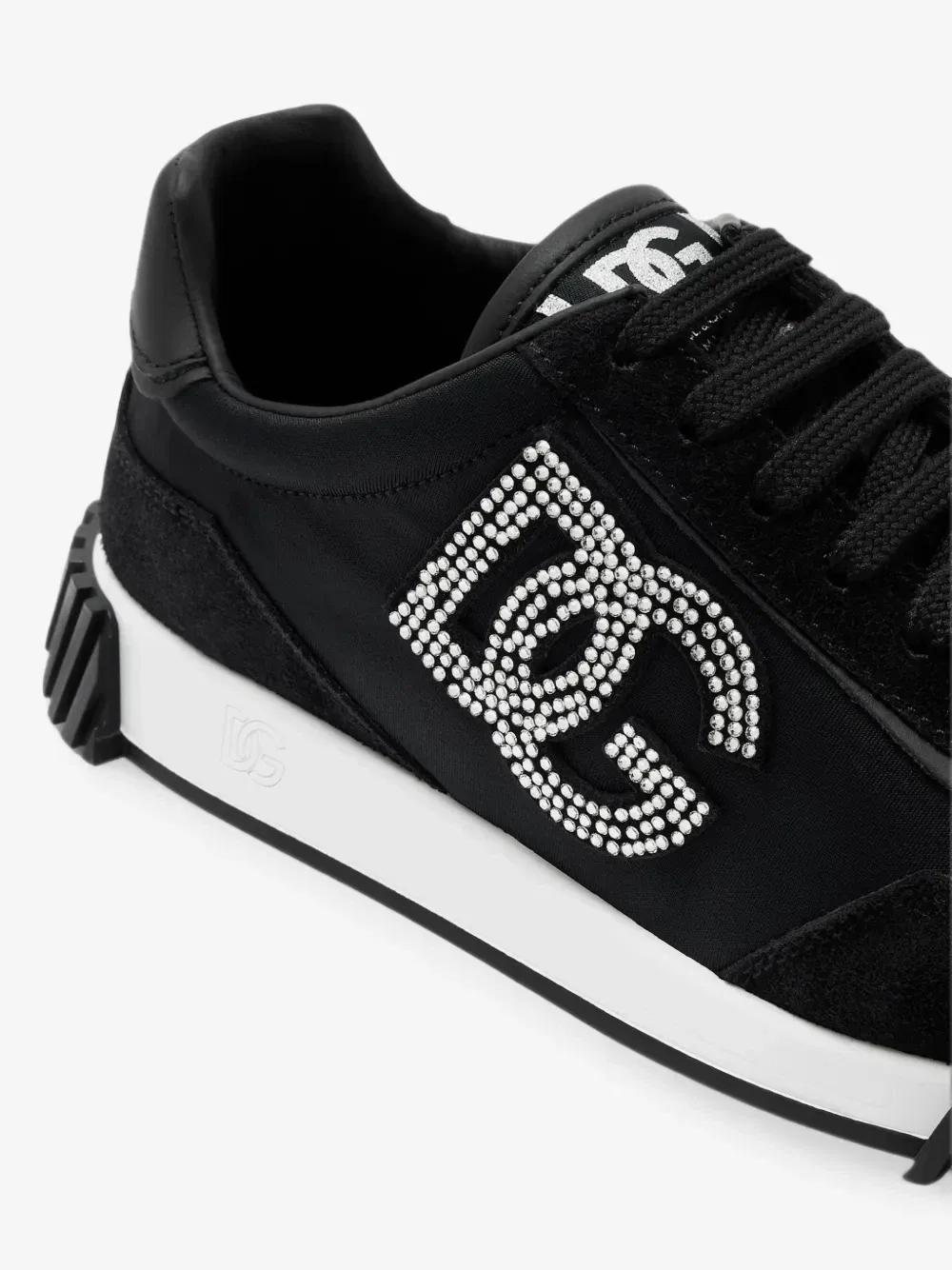 Замшевые кроссовки DG Athletic Dolce & Gabbana Kids, черный — фото 4