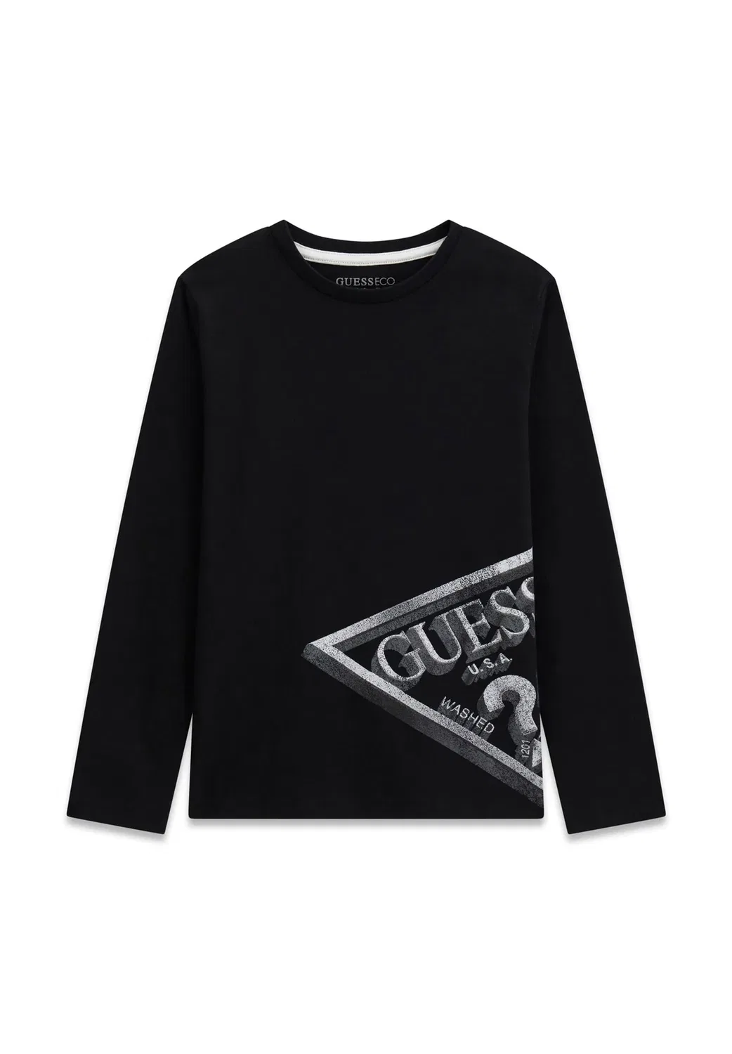 Футболка с длинными рукавами и логотипом Ls, унисекс Guess, Jet Black A