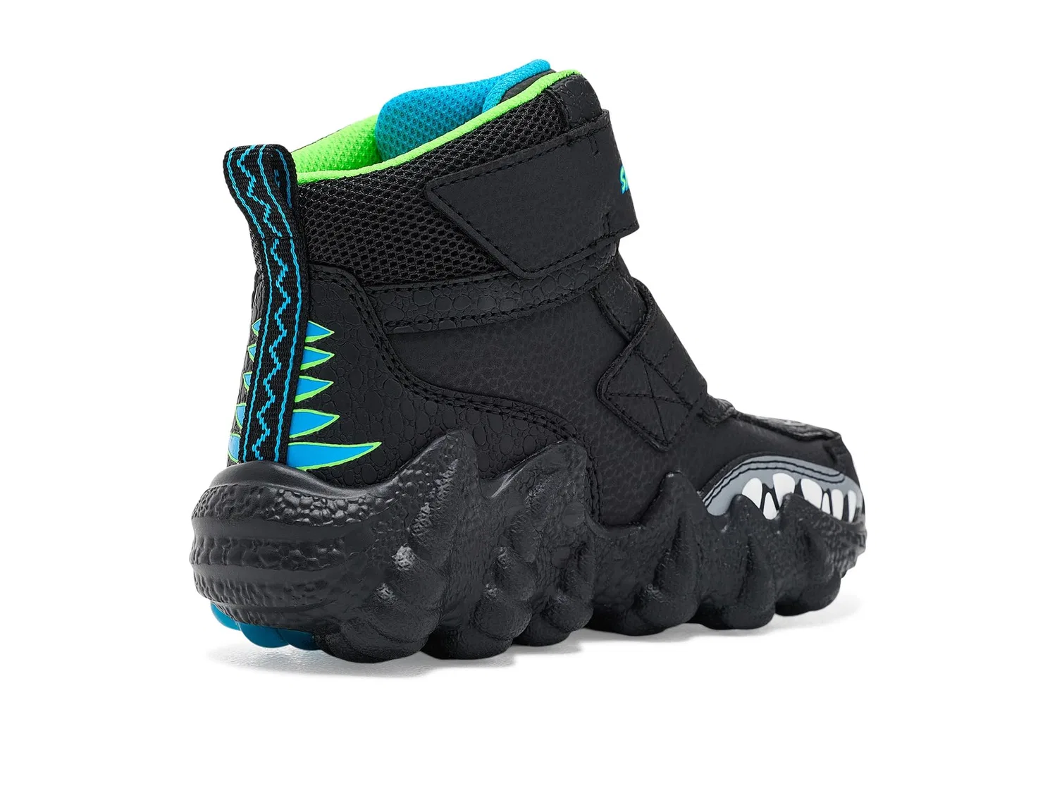 Кроссовки Skech-O-Saurus Lights 2.0-Arctic Dino 400122L (для маленьких и больших детей) Skechers Kids, Black/Lime — фото 4