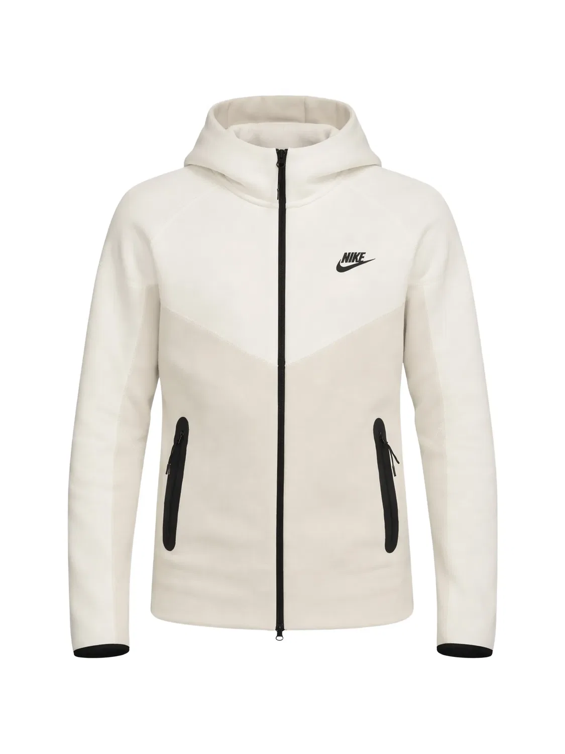 Флисовое худи на молнии Nike, нейтральные цвета