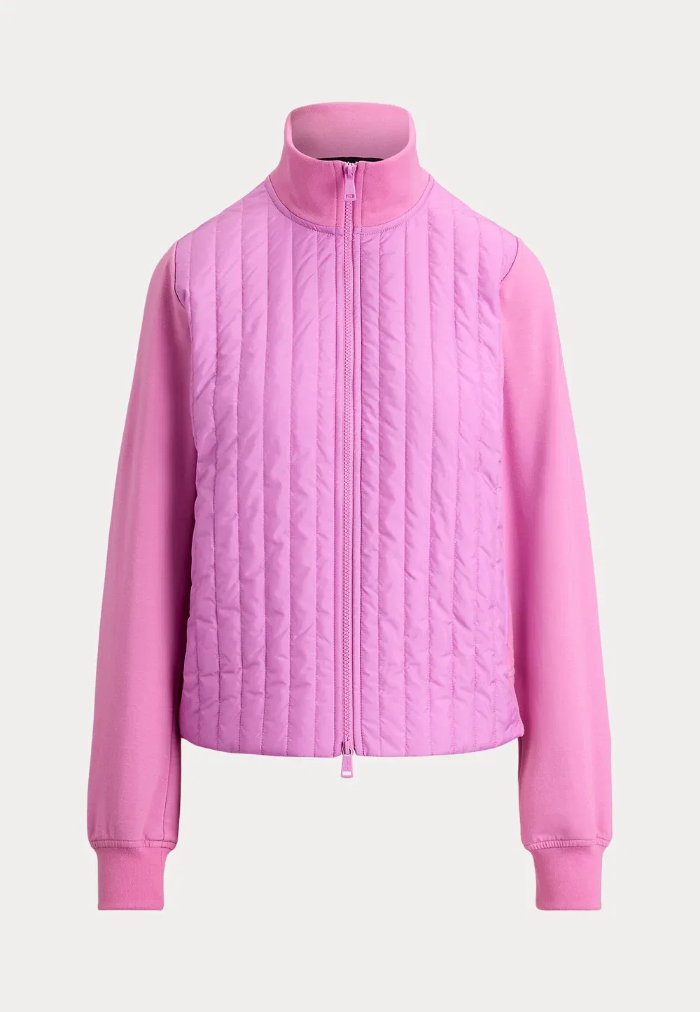 Укороченная стеганая гибридная куртка на молнии - легкая куртка Polo Ralph Lauren, Petal Purple — фото 4