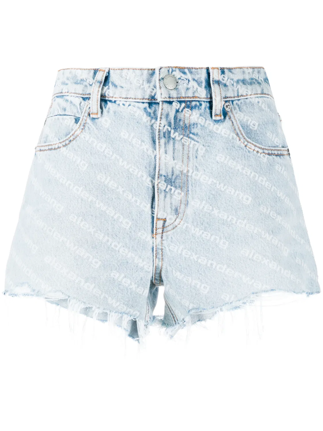 Alexander Wang Джинсовые шорты Bite синие