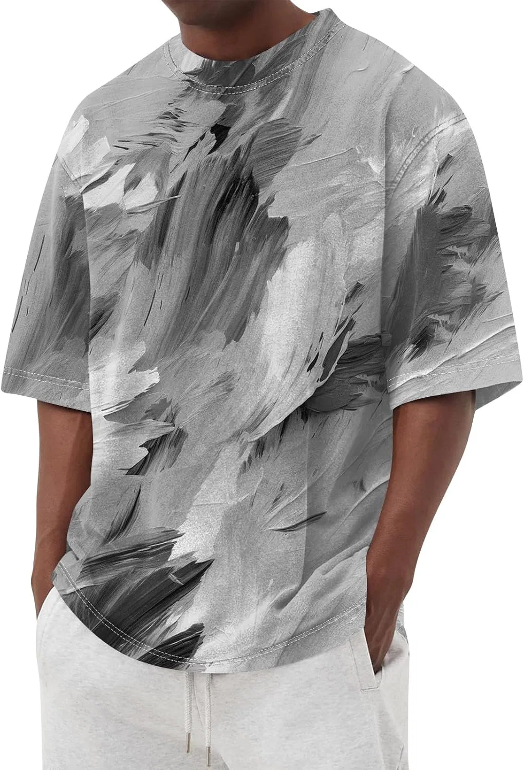 Мужская футболка с коротким рукавом, Lightweight, Gray