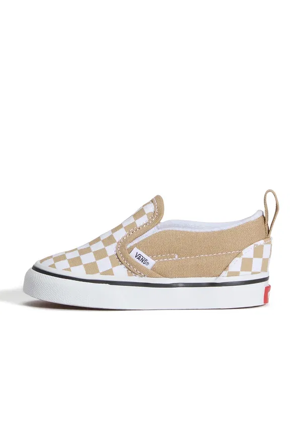 Кроссовки с клетчатым принтом Slip-on Vans Black, черный