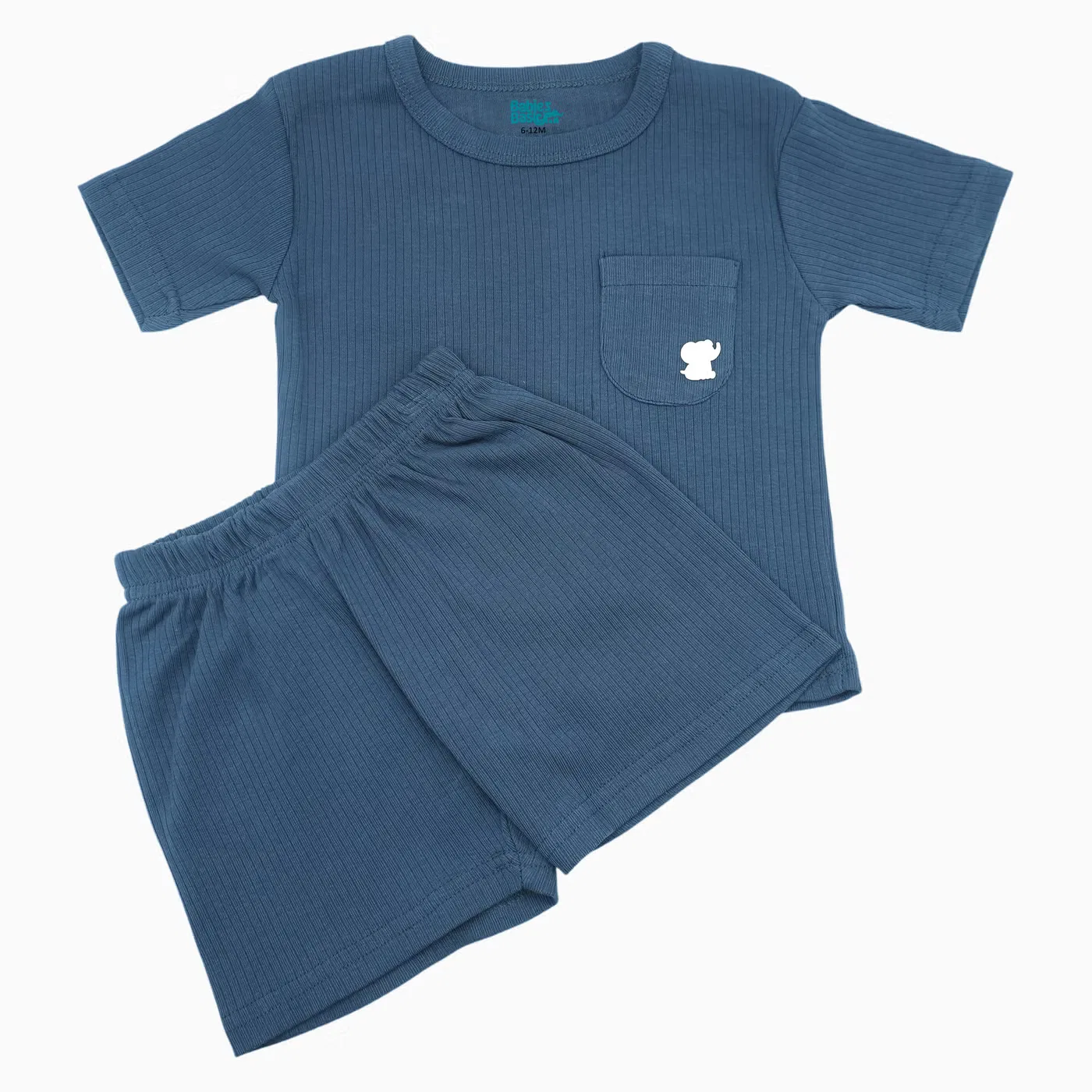 Комплект футболка с коротким рукавом и шорты, Babies Basic, синий