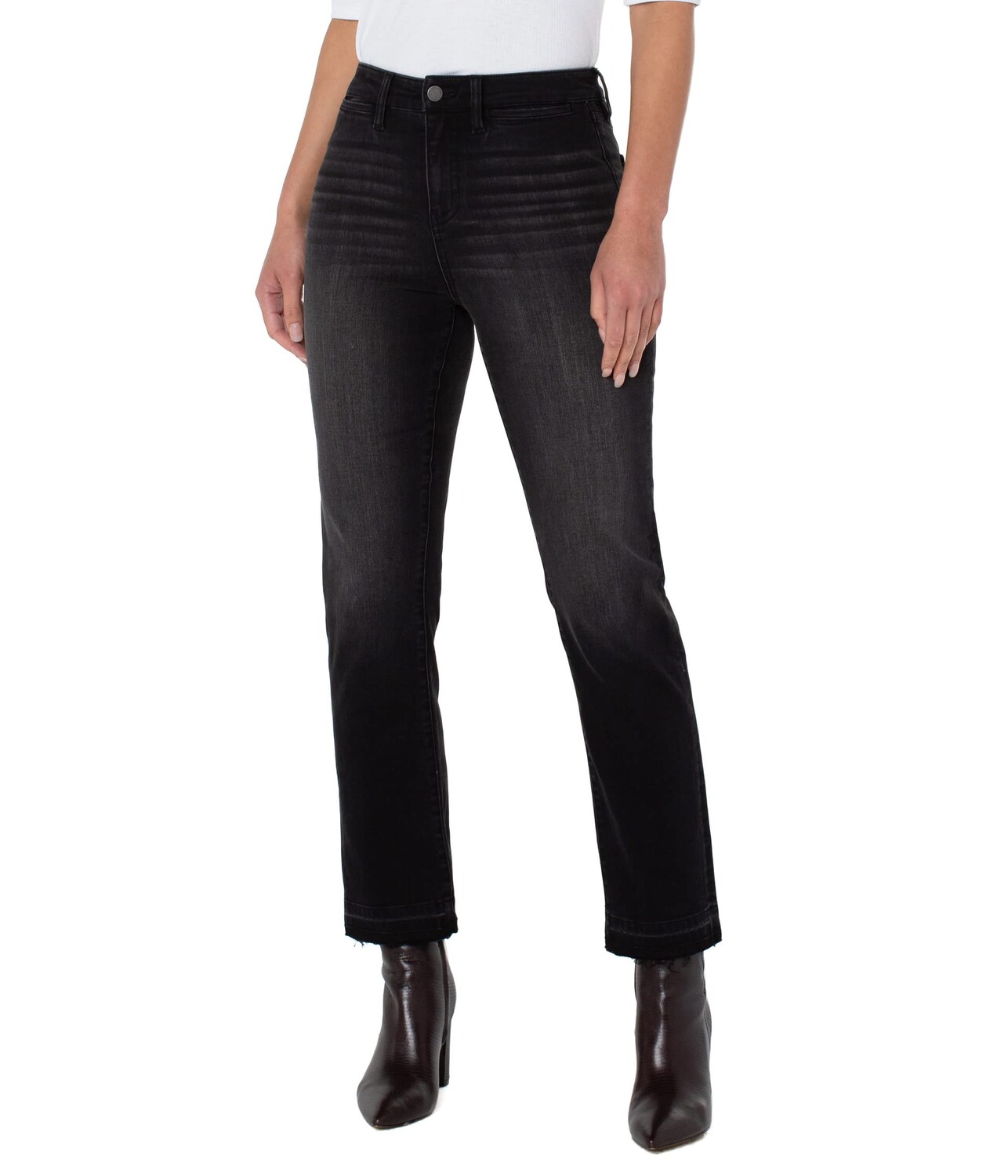 

Джинсы Liverpool, Kennedy Straight High-Rise w/ Welt Pockets in Harlan