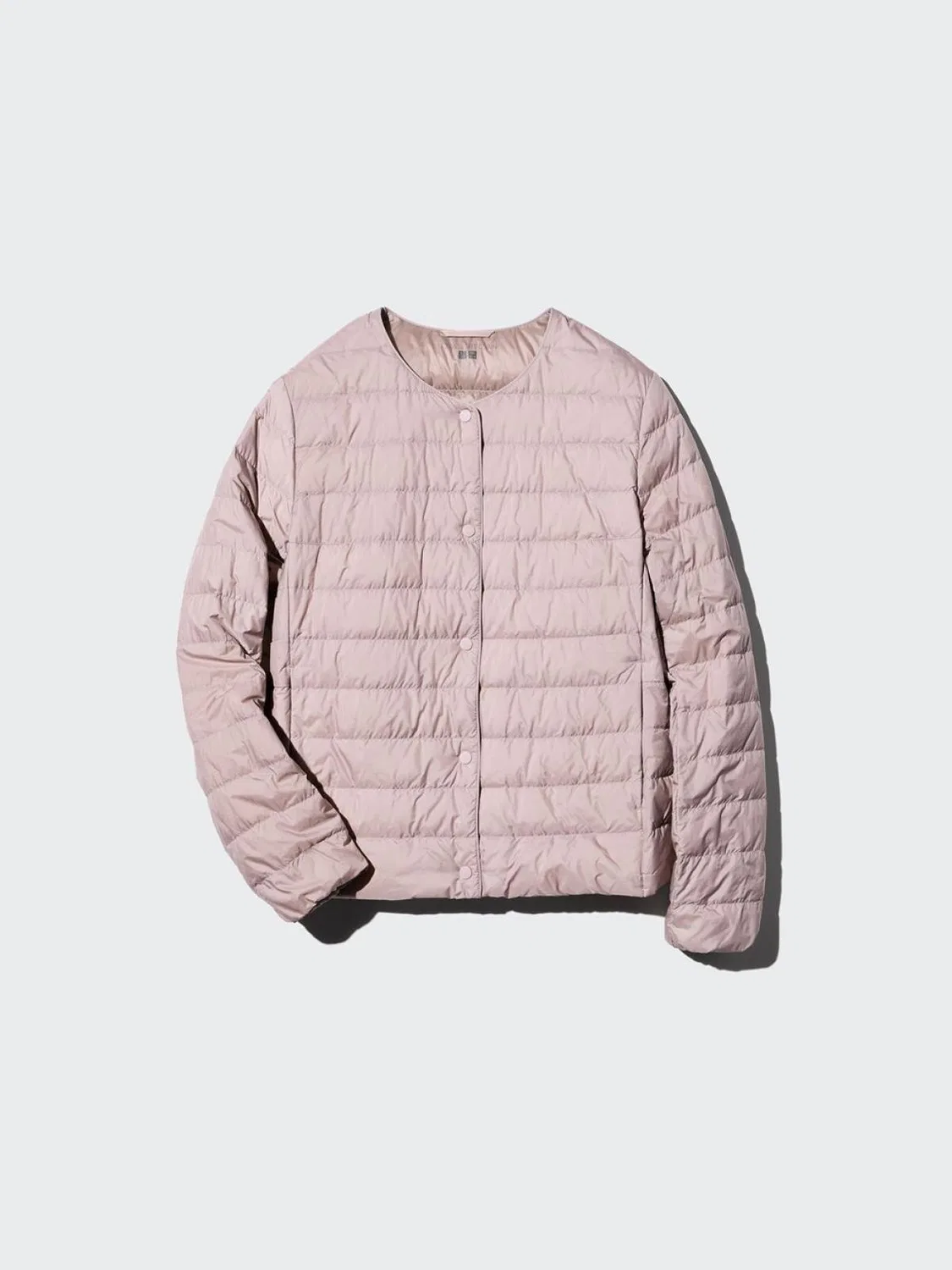 Куртка легкая утепленная пуховая Uniqlo, светло-фиолетовый
