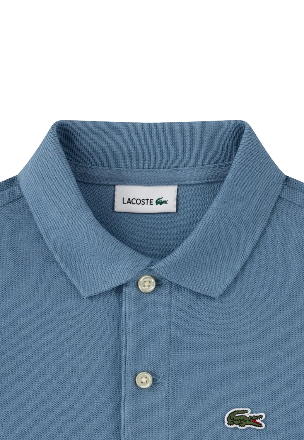 Поло серо-синий Lacoste, серо-синий — фото 3